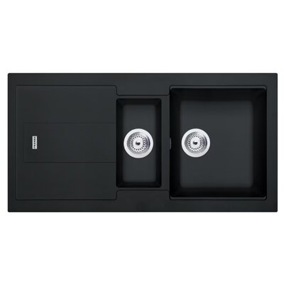 Zlewozmywak półtorakomorowy z ociekaczem FRANKE Bellini BLG 651-97 114.0700.131 Onyx 50x97