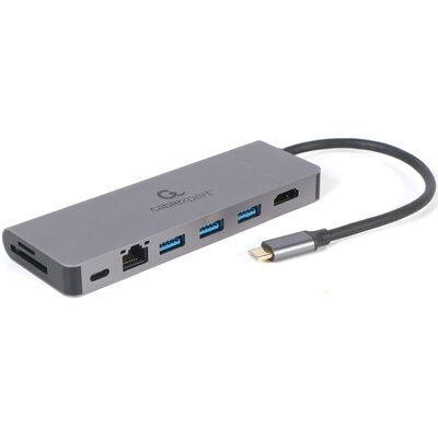 Hub GEMBIRD A-CM-COMBO5-05 USB Typu C, Pasywny
