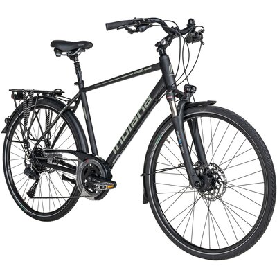 Rower trekkingowy INDIANA X-Road 5.0 M19 28 cali męski Czarny Cues