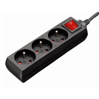 Listwa HAMA Standard 3GN 3 m Czarny