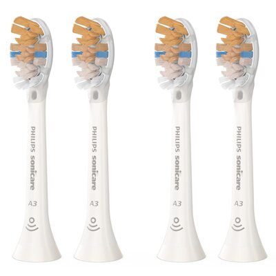 Oryginalne końcówki Philips Sonicare HX9094/10 Miękkie włókna (4 szt. zapas na rok) (Kompleksowa zaawansowana pielęgnacja)
