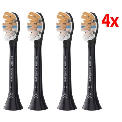 Oryginalne końcówki Philips Sonicare HX9094/11 Miękkie włókna (4 szt. zapas na rok) (Kompleksowa zaawansowana pielęgnacja)
