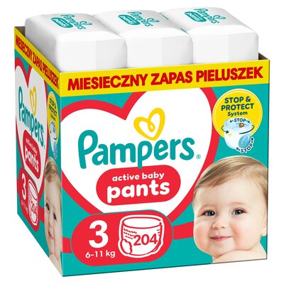 Pieluchomajtki PAMPERS Pants 3 (204 szt.)
