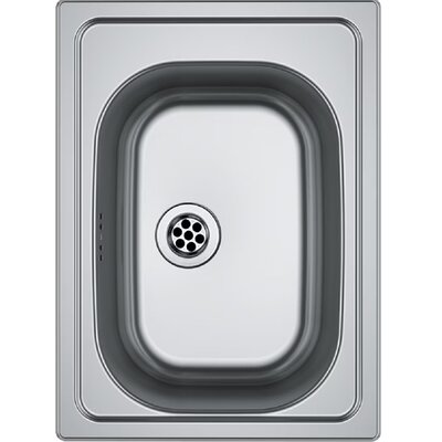 Zlewozmywak jednokomorowy FRANKE Eurostar ETX 610-24 101.0635.483 Stal szczotkowana 43.5x32
