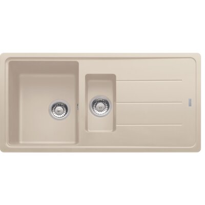 Zlewozmywak półtorakomorowy z ociekaczem FRANKE Basis BFG 651-97 114.0676.271 Orzechowy 50x97