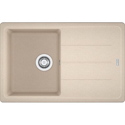 Zlewozmywak jednokomorowy z ociekaczem FRANKE Basis BFG 611-78 114.0676.293 Beżowy 50x78