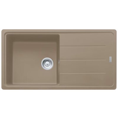 Zlewozmywak jednokomorowy z ociekaczem FRANKE Basis BFG 611-97 114.0676.287 Cappuccino 50x97