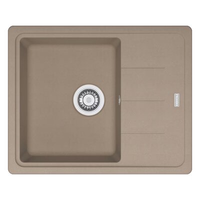 Zlewozmywak jednokomorowy z ociekaczem FRANKE Basis BFG 611-62 114.0676.301 Cappuccino 50x62