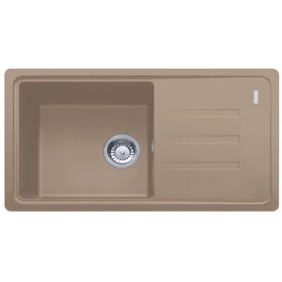 Zlewozmywak jednokomorowy z ociekaczem FRANKE Malta BSG 611-78 114.0676.308 Cappuccino 43.5x78