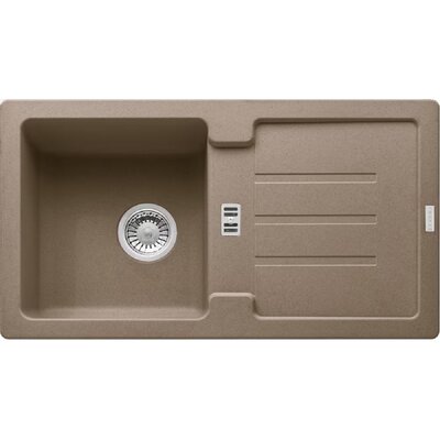Zlewozmywak jednokomorowy z ociekaczem FRANKE Strada SAG 614-78 114.0676.324 Cappuccino 43.5x78