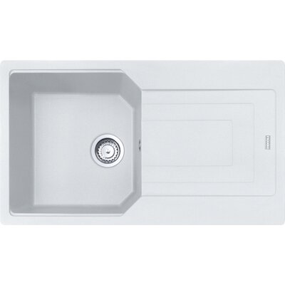 Zlewozmywak jednokomorowy z ociekaczem FRANKE Urban UBG 611-86 114.0687.286 Biały polarny 50x86