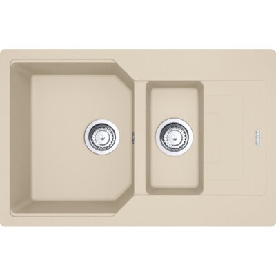 Zlewozmywak półtorakomorowy z ociekaczem FRANKE Urban UBG 651-78 GSC 114.0687.295 Beżowy 50x78