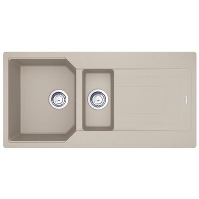 Zlewozmywak półtorakomorowy z ociekaczem FRANKE Urban UBG 651-100 GSC 114.0687.299 Orzechowy 50x100