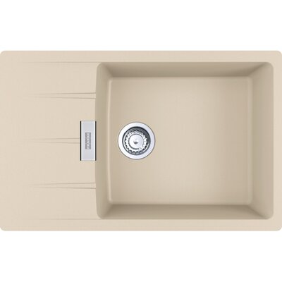 Zlewozmywak jednokomorowy z ociekaczem FRANKE Centro CNG 611-78 XL 114.0687.324 Beżowy 50x78