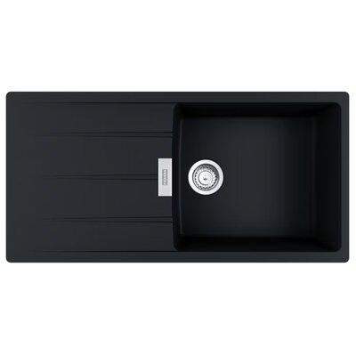Zlewozmywak jednokomorowy z ociekaczem FRANKE Centro CNG 611-100 XL GSC 114.0687.335 Onyx 50x100