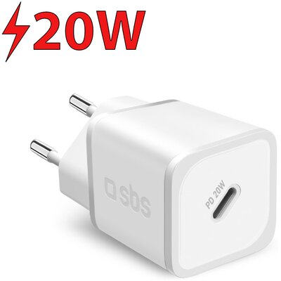 Ładowarka sieciowa SBS NanoTube Charger 20W Biały