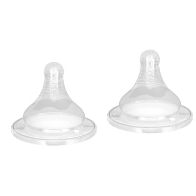 Smoczek NENO rozmiar S Przezroczysty 0-3m (2 sztuki)