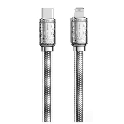 Kabel USB-C - Lightning WEKOME WDC-178 Bakin Series PD 20W 1 m Srebrny