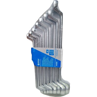 Zestaw kluczy oczkowych odgiętych MEGA 36008H (8 elementów)