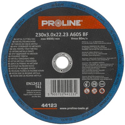 Tarcza do cięcia PROLINE 44123 230 mm