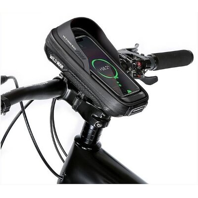 Uchwyt na telefon do roweru WILDMAN L ES16 Czarny