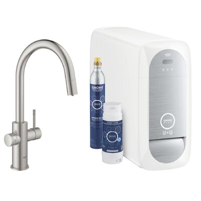 Bateria GROHE Blue Home 31541DC0 z filtrem Stal nierdzewna