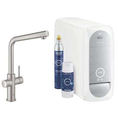 Bateria GROHE Blue Home 31454DC1 z filtrem Stal nierdzewna