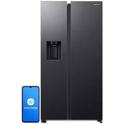 Lodówka SAMSUNG RS68CG885DB1EF Side by Side AI No Frost 178cm Grafitowa stal