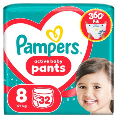 Pieluchomajtki PAMPERS Pants Active Baby 8 (32 szt.)
