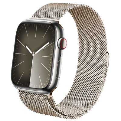 Pasek CRONG Milano Steel do Apple Watch (38/40/41/42mm) Szampański