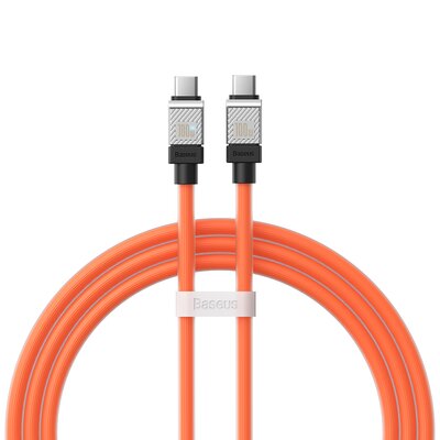 Kabel Typ-C - USB Typ-C BASEUS CoolPlay 100W 1 m Pomarańczowy