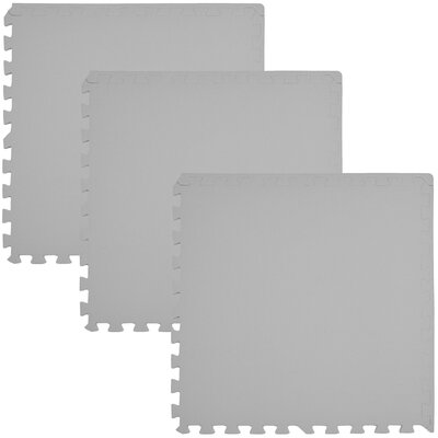 Mata piankowa HUMBI Puzzle 60 x 60 x 1 cm (3 elementy) Szary