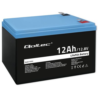 Akumulator QOLTEC 53701 12Ah 12.8V