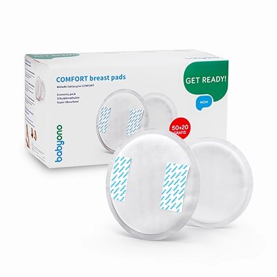 Wkładki laktacyjne BABYONO Comfort (50 sztuk) + 20 gratis