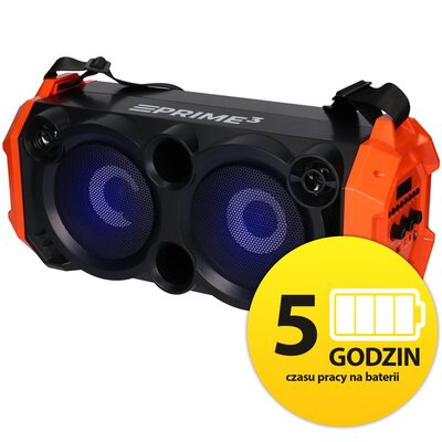 Power Audio PRIME3 APR31 SLAM, 32W, Bluetooth, Bateria 5 godzin, Wejście mikrofonowe, Tuner FM, Regulacja niskich i wysokich tonów