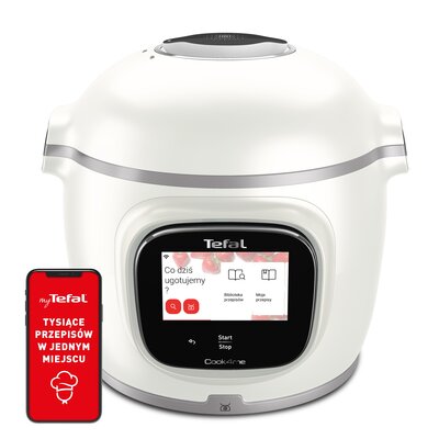Multicooker TEFAL Cook4me Touch Pro CY943130 (Wi-Fi) z możliwością funkcjonalności AirFryera, z wbudowaną wagą oraz dostępem do ponad 1000 darmowych przepisów