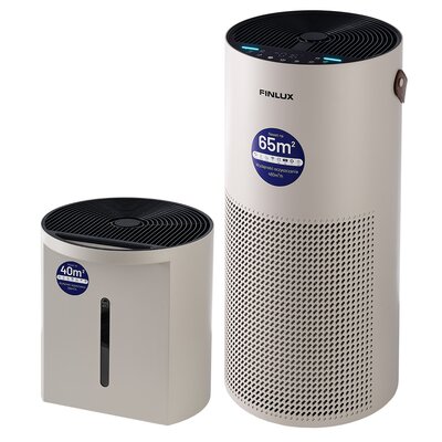 Oczyszczacz powietrza FINLUX FN-A0S60GB + Zbiornik na wodę FINLUX FN-T0W40GB