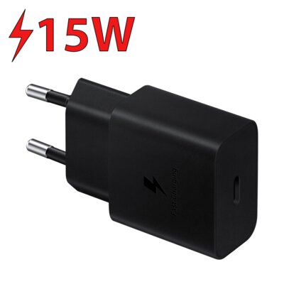 Ładowarka sieciowa SAMSUNG EP-T1510 15W Czarny + Kabel USB Typ-C