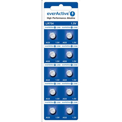 Baterie EVERACTIVE AG5 G5 LR754 LR48 (10 szt.)