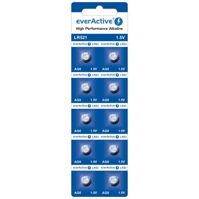 Baterie LR63 EVERACTIVE EVAG0 Mini (10 szt.)