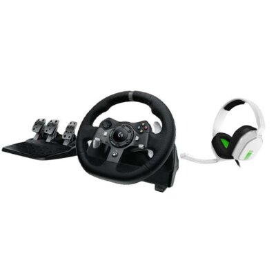 Kierownica LOGITECH G920 (PC/XBOX ONE) Czarny + Słuchawki LOGITECH Astro A10 Biały