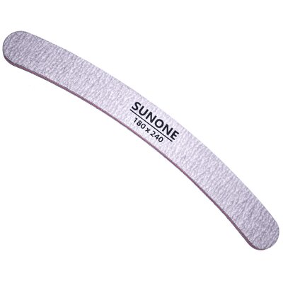 Pilnik do paznokci SUNONE Banan180/240 (10 szt.) Zebra