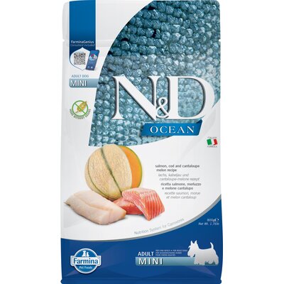 Karma dla psa FARMINA N&D Ocean Adult Mini Łosoś z dorszem i melonem 800 g