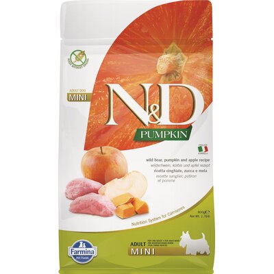 Karma dla psa FARMINA N&D Dzik z dynią i jabłkiem Mini 800 g