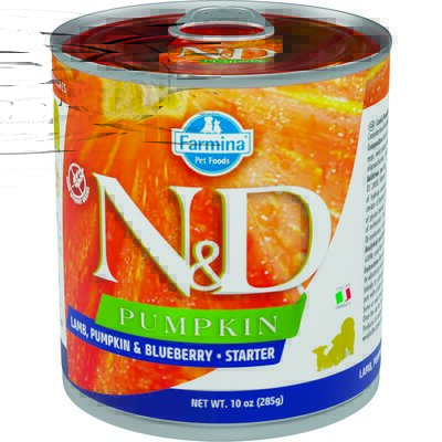 Karma dla psa FARMINA N&D Pumpkin Jagnięcina z dynią i borówką Starter 285 g
