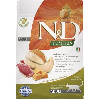 Karma dla kota FARMINA N&D Kaczka z dynią i melonem kantalupa 300 g