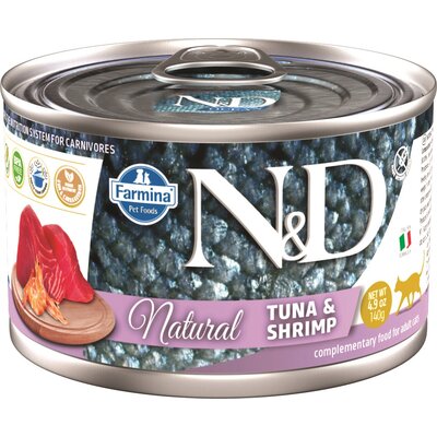 Karma dla kota FARMINA N&D Natural Tuńczyk i krewetki 140 g