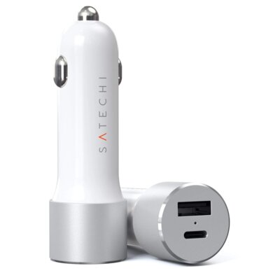 Ładowarka samochodowa SATECHI STTCPDCCS 72W Srebrny