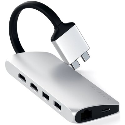 Hub SATECHI ST-TCDMMAS USB Typu C, Pasywny Srebrny