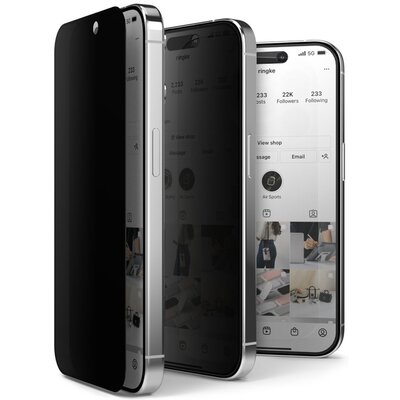 Zdjęcia - Etui i folia ochronna do smartwatchy Ringke Szkło hartowane  TG Privacy do Apple iPhone 15 Pro 